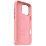 Carcasa Decoded AntiMicrobial Silicone Stacks Backcover cu MagSafe compatibila cu iPhone 16 Pro Max, Roz 4 - lerato.ro