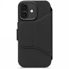 Carcasa flip cover Decoded Textured Silicone Detachable Wallet cu MagSafe compatibila cu iPhone 17, Negru