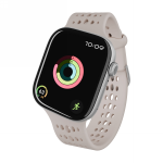 Curea Decoded Silicone Ares O Band compatibila cu Apple Watch 40/41/42mm, Bej 4 - lerato.ro