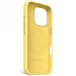 Carcasa Decoded AntiMicrobial Silicone Backcover cu MagSafe compatibila cu iPhone 16 Pro, Galben 4 - lerato.ro