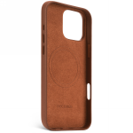 Carcasa Decoded Leather Backcover cu MagSafe compatibila cu iPhone 16 Pro Max, Maro 3 - lerato.ro
