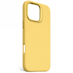 Carcasa Decoded AntiMicrobial Silicone Backcover cu MagSafe compatibila cu iPhone 16 Pro Max, Galben 3 - lerato.ro