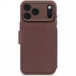 Carcasa Decoded Leather Detachable Wallet compatibila cu iPhone 17 Pro, Maro 2 - lerato.ro