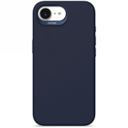 Carcasa Decoded Silicone Backcover cu MagSafe compatibila cu iPhone 16e, Navy Blue