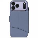 Husa flip cover Decoded Textured Silicone Detachable Wallet compatibila cu iPhone 17 Pro Max, Albastru 2 - lerato.ro