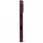 Carcasa Decoded Leather Backcover cu MagSafe compatibila cu iPhone 17, Dark Ruby 5 - lerato.ro