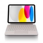 Husa cu tastatura Decoded Magnetic Keyboard compatibila cu iPad 10.9 inch 2022 / iPad 11 inch 2025, Functie de suport, USB-C, Bej 2 - lerato.ro