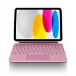 Husa cu tastatura Decoded Magnetic Keyboard compatibila cu iPad 10.9 inch 2022 / iPad 11 inch 2025, Functie de suport, USB-C, Roz 2 - lerato.ro