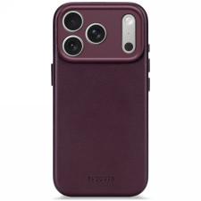 Carcasa Decoded Leather Backcover cu MagSafe compatibila cu iPhone 17 Pro Max, Dark Ruby