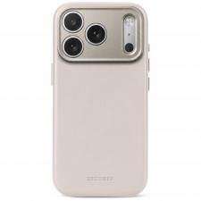 Husa Decoded Leather Backcover cu MagSafe compatibila cu iPhone 18 Pro Max / 17 Pro Max, Taupe