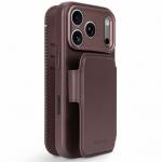 Husa flip cover Decoded Leather Detachable Wallet cu MagSafe compatibila cu iPhone 18 Pro / 17 Pro, Maro 5 - lerato.ro