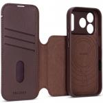 Husa flip cover Decoded Leather Detachable Wallet cu MagSafe compatibila cu iPhone 18 Pro / 17 Pro, Maro 9 - lerato.ro