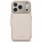 Husa flip cover Decoded Leather Detachable Wallet cu MagSafe compatibila cu iPhone 18 Pro / 17 Pro, Taupe 3 - lerato.ro