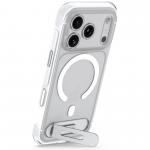 Husa Decoded AntiMicrobial Hybrid Stand Backcover cu MagSafe compatibila cu iPhone 18 Pro / 17 Pro, Frosted White 4 - lerato.ro