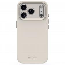 Husa Decoded AntiMicrobial Silicone Backcover cu MagSafe compatibila cu iPhone 18 Pro / 17 Pro, Gri