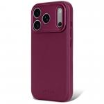 Husa Decoded Leather Backcover cu MagSafe compatibila cu iPhone 18 Pro / 17 Pro, Burgundy 11 - lerato.ro