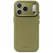 Husa Decoded Leather Backcover cu MagSafe compatibila cu iPhone 18 Pro Max / 17 Pro Max, Verde