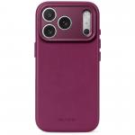 Husa Decoded Leather Backcover cu MagSafe compatibila cu iPhone 18 Pro Max / 17 Pro Max, Burgundy 2 - lerato.ro