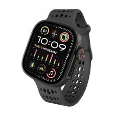 Curea din silicon Decoded Silicone Ares O compatibila cu Apple Watch 8/9/10/11/12/SE/Ultra, 44/45/46/49mm, Negru