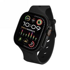Curea din silicon Decoded Silicone Ares Splice compatibila cu Apple Watch 8/9/10/11/12/SE/Ultra, 44/45/46/49mm, Negru