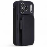 Husa Decoded Textured Silicone Detachable Wallet compatibila cu iPhone 18 Pro Max / 17 Pro Max, Negru 3 - lerato.ro