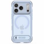 Husa Decoded AntiMicrobial Hybrid Stand Backcover cu MagSafe compatibila cu iPhone 18 Pro / 17 Pro, Clear Navy 3 - lerato.ro
