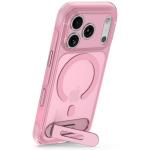 Husa Decoded AntiMicrobial Hybrid Stand Backcover cu MagSafe compatibila cu iPhone 18 Pro Max / 17 Pro Max, Clear Pink 3 - lerato.ro