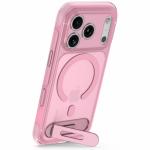 Husa Decoded AntiMicrobial Hybrid Stand Backcover cu MagSafe compatibila cu iPhone 18 Pro Max / 17 Pro Max, Clear Pink 12 - lerato.ro
