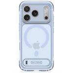 Husa Decoded AntiMicrobial Hybrid Stand Backcover cu MagSafe compatibila cu iPhone 18 Pro Max / 17 Pro Max, Clear Navy 2 - lerato.ro