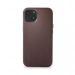 Carcasa din piele naturala Decoded BackCover MagSafe compatibila cu iPhone 13 Mini Brown 2 - lerato.ro