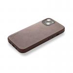 Carcasa din piele naturala Decoded BackCover MagSafe compatibila cu iPhone 13 Mini Brown