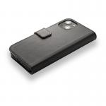 Husa din piele naturala Decoded Detachable Wallet MagSafe compatibila cu iPhone 13 Mini Black