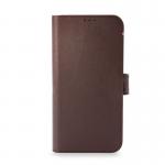 Husa din piele naturala Decoded Detachable Wallet MagSafe compatibila cu iPhone 13 Mini Brown 2 - lerato.ro