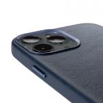 Carcasa din piele naturala Decoded BackCover MagSafe compatibila cu iPhone 13 Pro Navy Blue