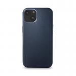 Carcasa din piele naturala Decoded BackCover MagSafe compatibila cu iPhone 13 Navy Blue 2 - lerato.ro