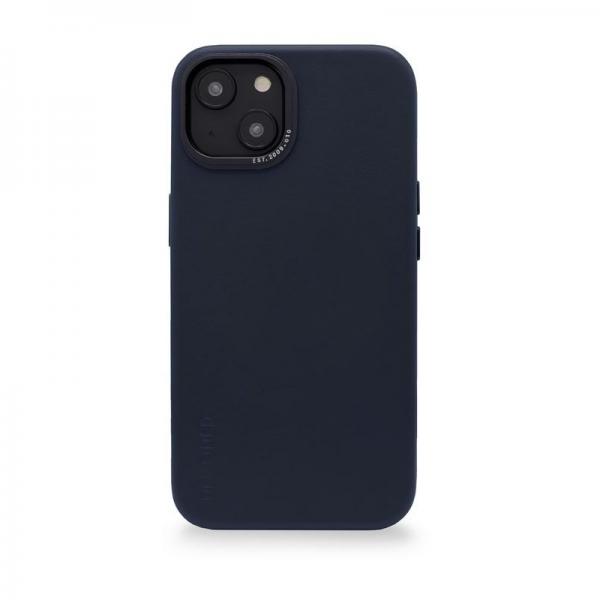 Carcasa din piele naturala Decoded BackCover MagSafe compatibila cu iPhone 14 Plus Navy Blue 1 - lerato.ro