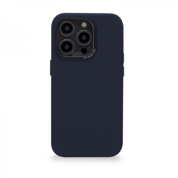 Carcasa din piele naturala Decoded BackCover MagSafe compatibila cu iPhone 14 Pro Navy Blue
