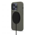 Carcasa Decoded Silicone BackCover MagSafe compatibila cu iPhone 14 Pro Olive 3 - lerato.ro