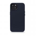 Carcasa din piele naturala Decoded BackCover MagSafe compatibila cu iPhone 14 Navy Blue 2 - lerato.ro