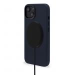 Carcasa din piele naturala Decoded BackCover MagSafe compatibila cu iPhone 14 Navy Blue 4 - lerato.ro