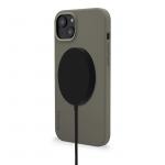 Carcasa Decoded Silicone BackCover MagSafe compatibila cu iPhone 14 Olive