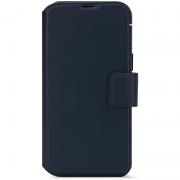Husa din piele naturala Decoded Detachable Wallet MagSafe compatibila cu iPhone 16 Navy Blue