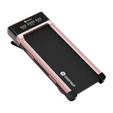 Banda de alergat DeerRun Z10, Viteza Maxima 6km/h, Sarcina maxima 136kg, 112.3 × 52.5 × 14.3 cm, Compatibila Bluetooth, Roz