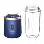 Blender Wireless portabil Deerma NU06, 140W, Capacitate 400 ml, 1500 mAh, Albastru 5 - lerato.ro