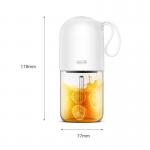 Blender Wireless portabil Deerma NU01, 45W, Capacitate 300 ml, 1200 mAh, Alb 8 - lerato.ro