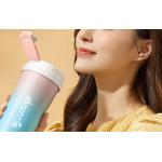 Blender wireless portabil Deerma NU90, 50W, 18000RPM, Capacitate 300 ml, 1500 mAh, Albastru/Roz 3 - lerato.ro