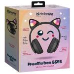 Casti audio bluetooth Defender Freemotion B585, Bluetooth 5.0, 400 mAh, Driver 40mm, Autonomie 8h, Negru 10 - lerato.ro