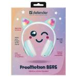 Casti audio bluetooth Defender Freemotion B585, Bluetooth 5.0, 400 mAh, Driver 40mm, Autonomie 8h, Verde / Alb 12 - lerato.ro