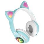 Casti audio bluetooth Defender Freemotion B585, Bluetooth 5.0, 400 mAh, Driver 40mm, Autonomie 8h, Verde / Alb 5 - lerato.ro