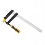 Clema pentru tamplarie tip F Deli Tools EDL111230, 120 x 300 mm, Otel A3, Negru / Galben 3 - lerato.ro